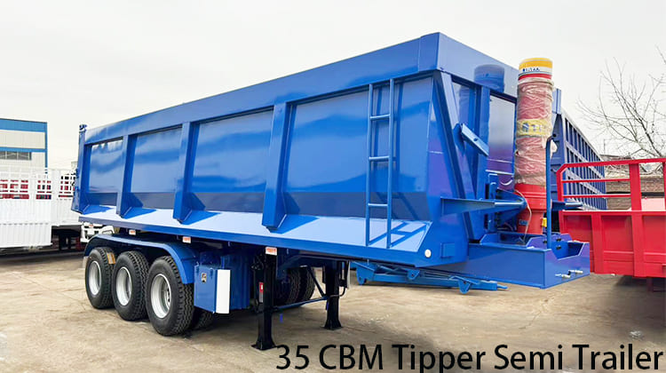 35 CBM Tipper Semi Trailer for Sale in Tanzania, Kilwa Masoko