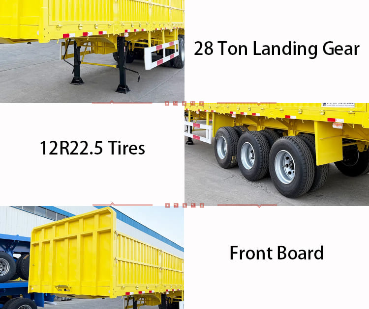 Tri Axle Drop Side Trailer for Sale in Tanzania, Lindi