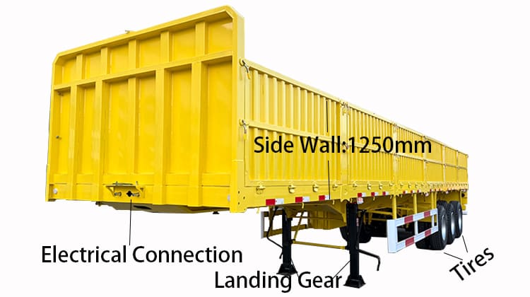 Tri Axle Drop Side Trailer for Sale in Tanzania, Lindi