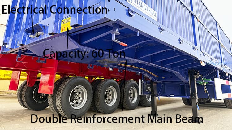 Tri Axle Dropside Trailer for Sale in Tanzania, Tanga