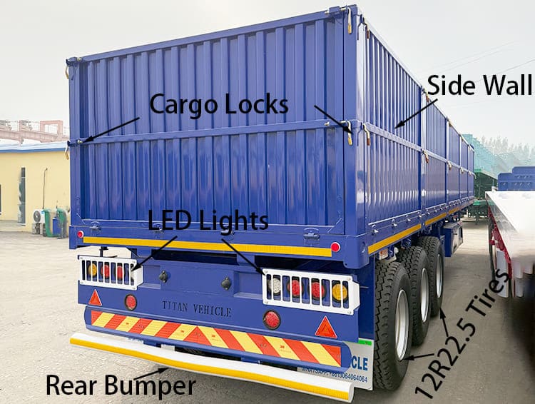 Tri Axle Dropside Trailer for Sale in Tanzania, Tanga