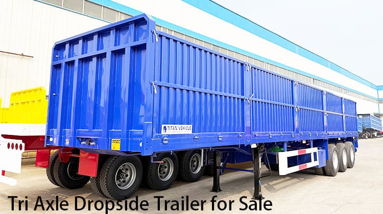 Tri Axle Dropside Trailer for Sale in Tanzania, Tanga