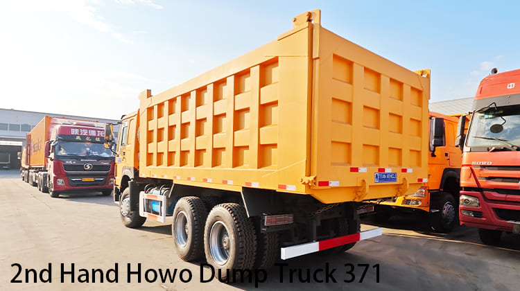 2nd Hand Howo Dump Truck 371 for Sale in Tanzania