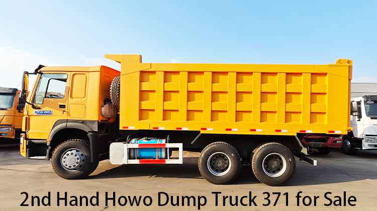 2nd Hand Howo Dump Truck 371 for Sale in Tanzania