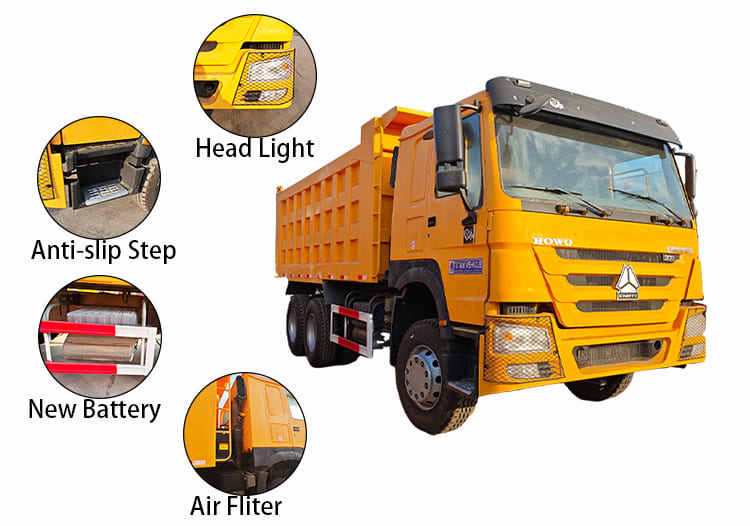 2nd Hand Howo Dump Truck 371 for Sale in Tanzania