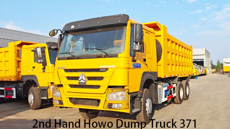 2nd Hand Howo Dump Truck 371 for Sale in Tanzania