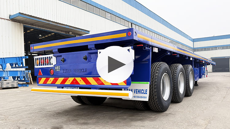 2025 New 3 Axle Flatbed Semi Trailer for Sale in Tanzania, Dar es Salaam