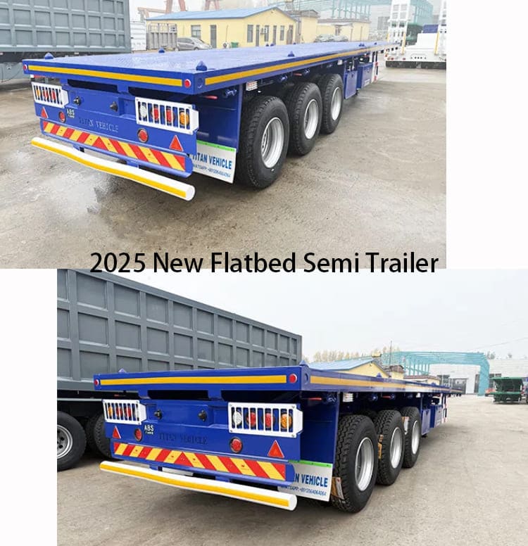 2025 New 3 Axle Flatbed Semi Trailer for Sale in Tanzania, Dar es Salaam