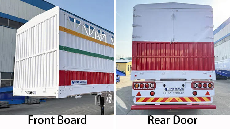 2 Axle Fence Semi Cargo Trailer for Sale in Tanzania, Bagamoyo