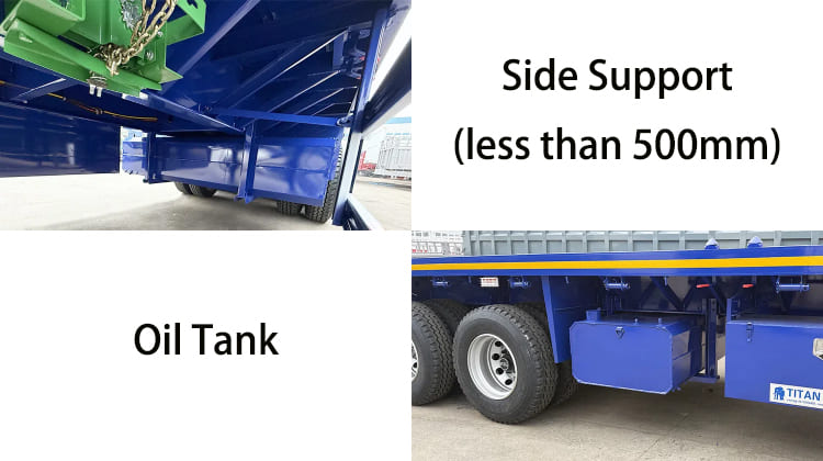 Tri Axle Flat Deck Bed Trailer Price for Sale Near Me in Tanzania