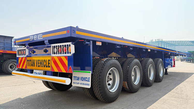 4 Axle Semi Truck Flatbed Trailer Prices for Sale Near Me in Tanzania