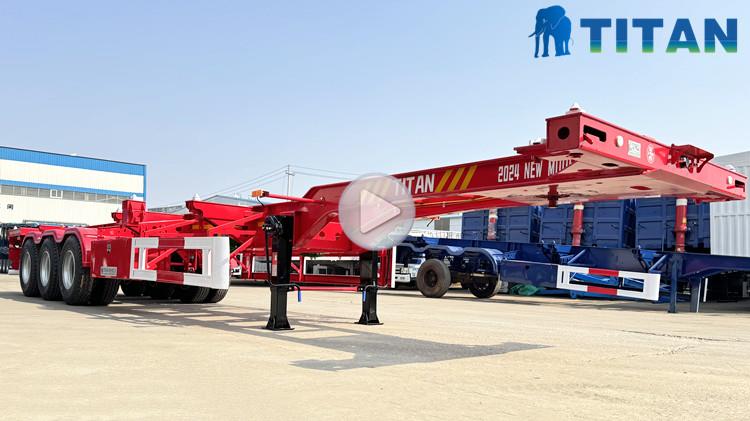 40 Foot/Ft Intermodal Shipping Container Chassis Trailer for Sale in Tanzania