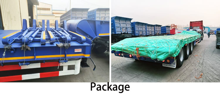 3 Axle 40Ft Low Bed Loader Semi Trailer Price for Sale in Tanzania