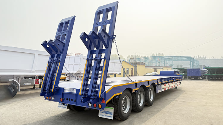 3 Axle 40Ft Low Bed Loader Semi Trailer Price for Sale in Tanzania