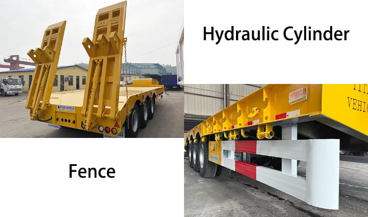 3 Axle 40 Feet Semi Lowbed Trailer Price for Sale in Tanzania