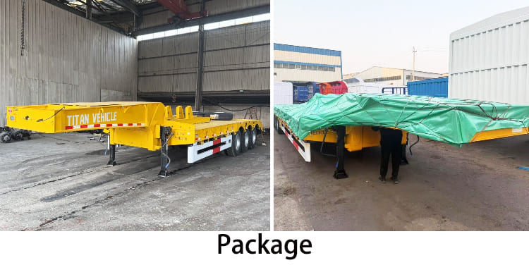 3 Axle 40 Feet Semi Lowbed Trailer Price for Sale in Tanzania