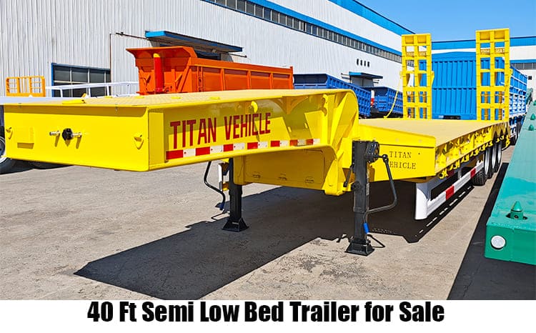 40 Ft Low Bed Semi Trailer for Sale in Tanzania Dar es Salaam