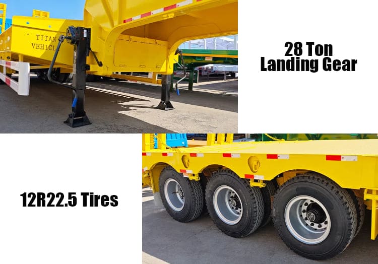 40 Ft Low Bed Semi Trailer for Sale in Tanzania Dar es Salaam