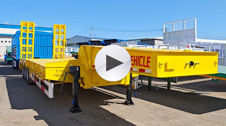 40 Ft Low Bed Semi Trailer for Sale in Tanzania Dar es Salaam
