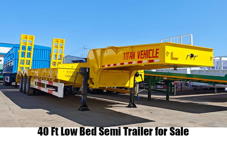 40 Ft Low Bed Semi Trailer for Sale in Tanzania Dar es Salaam