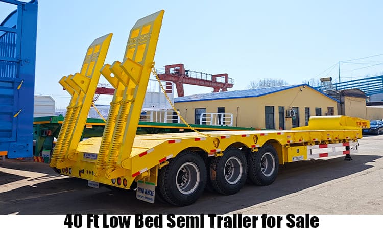 40 Ft Low Bed Semi Trailer for Sale in Tanzania Dar es Salaam
