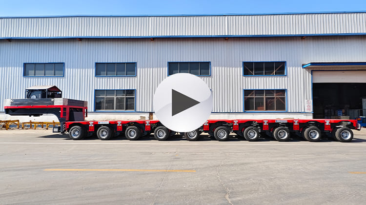 Hydraulic Multi Axle Modular Nicolas SPMT Trailer in Brazil