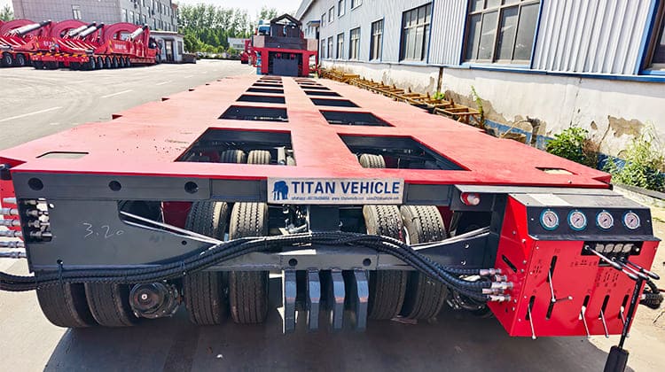 Hydraulic Multi Axle Modular Nicolas SPMT Trailer in Brazil