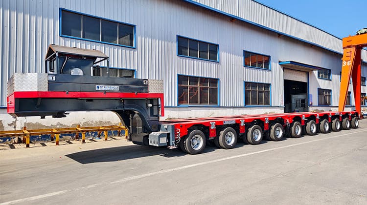 Hydraulic Multi Axle Modular Nicolas SPMT Trailer in Brazil