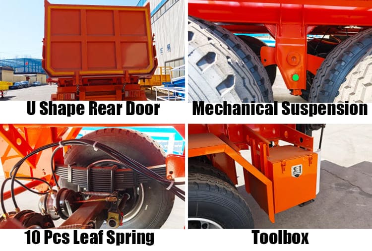 35 CBM End Dumper Semi Trailer for Sale in Tanzania