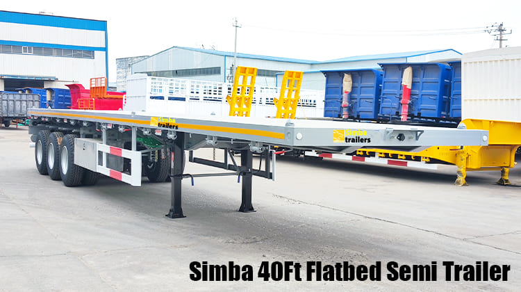 Simba 40Ft Flatbed Semi Trailer for Sale in Tanzania Dar es Salaam