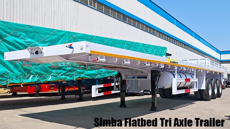 Simba Trailer Tanzania - Flatbed Tri Axle Trailer for Sale 