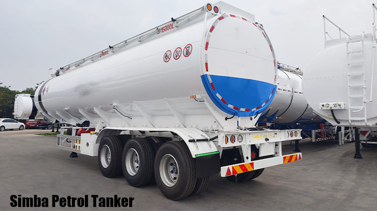 45000L Simba Petrol Tanker Trailer for Sale in Tanzania