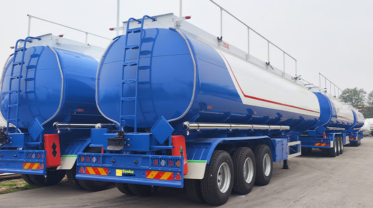 45000 Liters Simba Oil Tanker Semi Trailer for Sale in Tanzania
