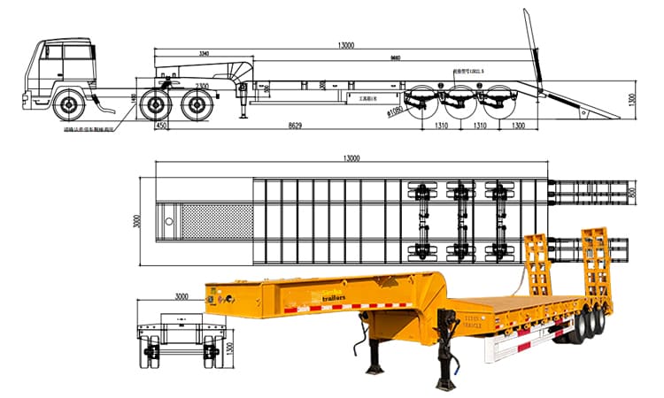 Simba Trailer Manufacturing Limited 60 Ton Low Bed Trailers Price in Tanzania
