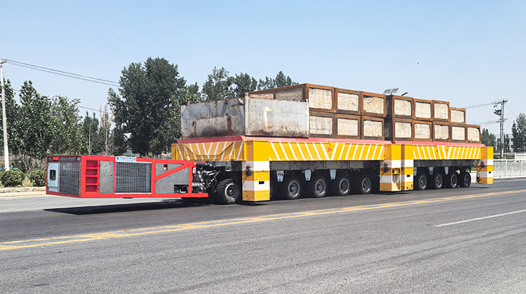 Self Propelled Modular Transporter SPMT Trailer for Sale in Tanzania 