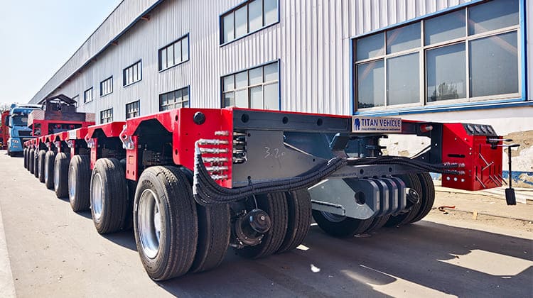 Nicolas Hydraulic Multi Axle Modular Low Bed Trailer in Tanzania