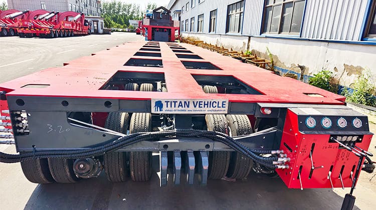 Nicolas Hydraulic Multi Axle Modular Low Bed Trailer in Tanzania