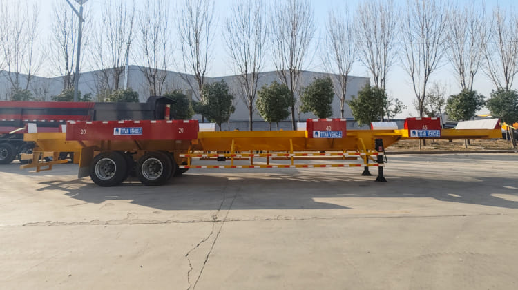 Terminal Semi Trailer Container Chassis for Sale in Tanzania