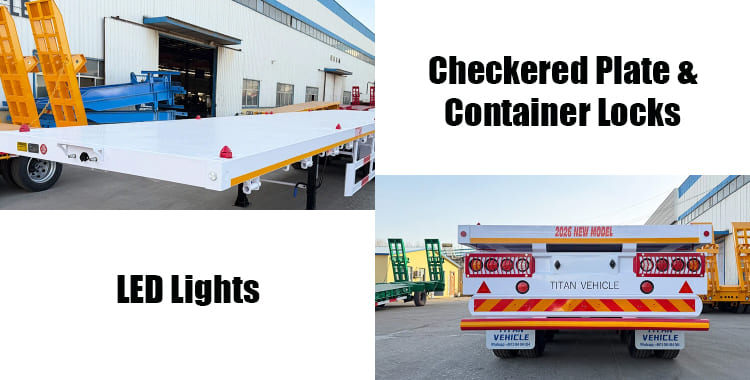 Tri Axle Flat Bed Trailers for Sale Near Me in Dar Es Salaam