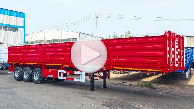 Tri axle Dropside Trailer for Sale in Tanzania