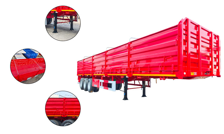Tri axle Dropside Trailer for Sale in Tanzania
