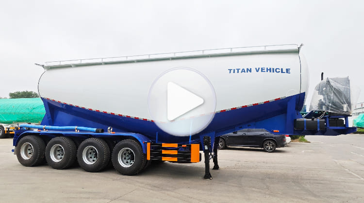 4 Axle Dry Bulker Cement Tanker Trailer Price for Sale in Tanzania