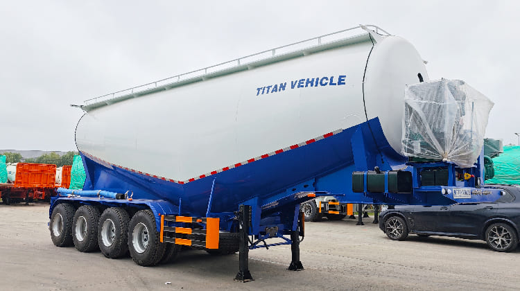 4 Axle Dry Bulker Cement Tanker Trailer Price for Sale in Tanzania