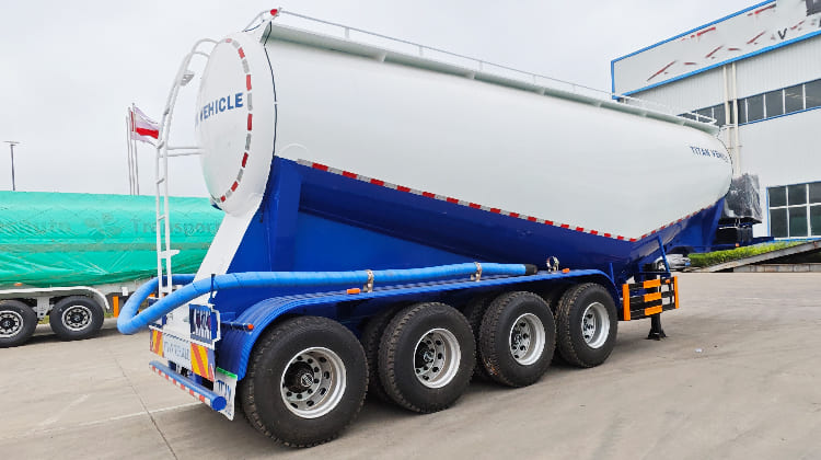 4 Axle Dry Bulker Cement Tanker Trailer Price for Sale in Tanzania