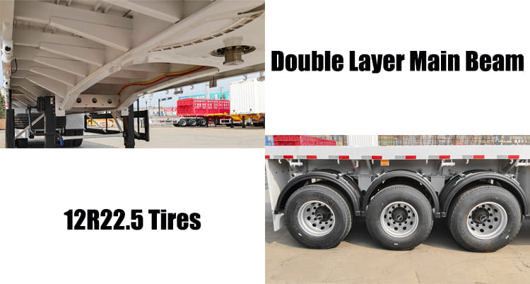Tri Axle CIMC Flatbed Trailer for Sale in Dar es Salaam  