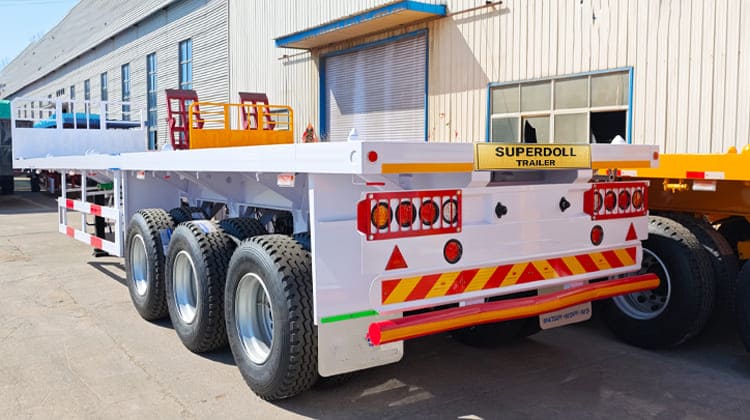 Superdoll Trailer Price in Tanzania - Tri Axle Flatbed Trailer
