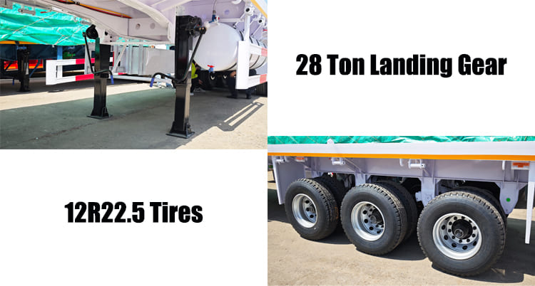 3 Axle Flatbed Henred Fruehauf Trailers for Sale in Zambia