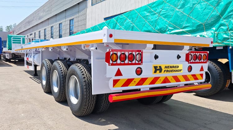 3 Axle Flatbed Henred Fruehauf Trailers for Sale in Zambia