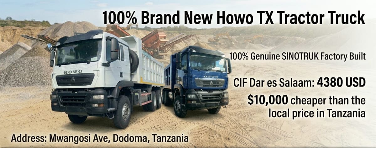 Sinotruk Tanzania Howo TX 6x4 Tipper Truck in Dar es Salaam