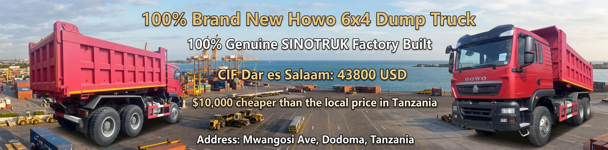 Sinotruk Tanzania Howo TX 6x4 Tipper Truck in Dar es Salaam